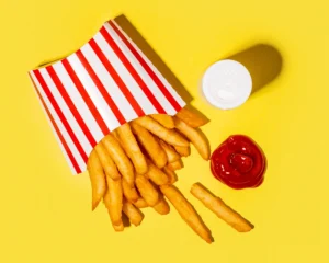 French fries at Holiday World & Splashin' Safari in Santa Claus, Indiana.